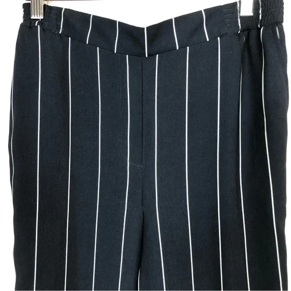 Ett:Twa Anthropology Navy White Striped Elastic Waistband Size Small - Picture 7 of 7